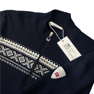 Dale of Norway Dalestølen Jacket Full Zip Sweater Navy Men's Size Small $340